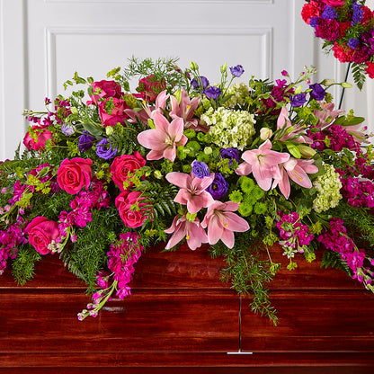 Radiant Tribute Casket Spray –  Flowerama #186, Oklahoma City OK