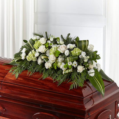Hopeful Gesture Casket Spray –  Flowerama #186, Oklahoma City OK