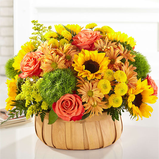 Harvest Sunflower Basket –  Flowerama #186, Oklahoma City OK