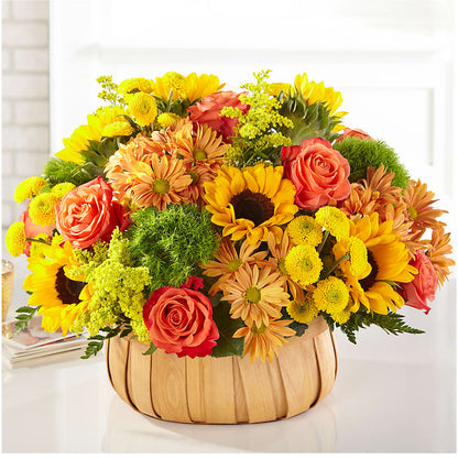 Harvest Sunflower Basket –  Flowerama #186, Oklahoma City OK