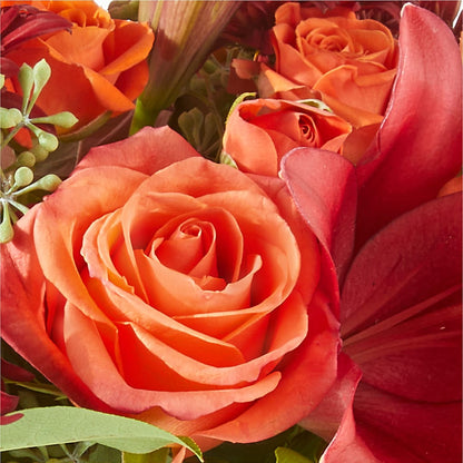 Crimson Leaves Bouquet –  Flowerama #186, Oklahoma City OK