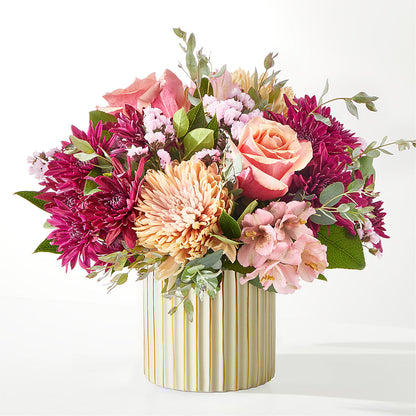 Berry Cobbler Bouquet with Ivory Vase –  Flowerama #186, Oklahoma City OK