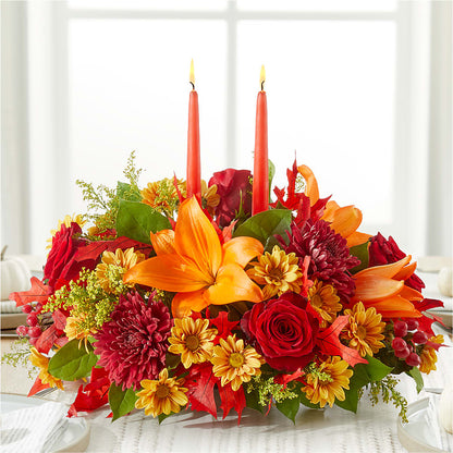 Autumn's Embrace Centerpiece –  Flowerama #186, Oklahoma City OK