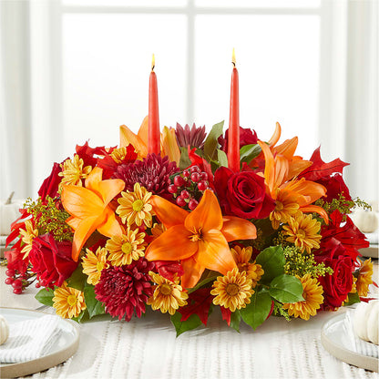 Autumn's Embrace Centerpiece –  Flowerama #186, Oklahoma City OK