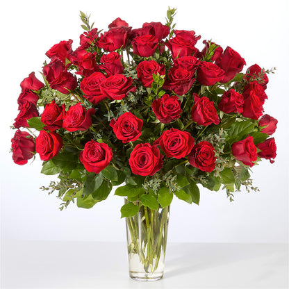Forever Yours Fifty Stem Red Rose Bouquet –  Flowerama #186, Oklahoma City OK