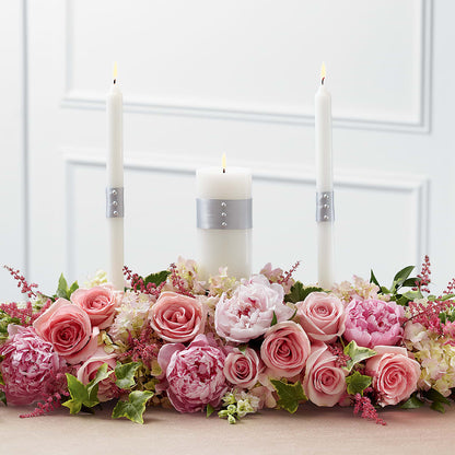 Worldwide Romance Unity Candle Arrangement –  Flowerama #186, Oklahoma City OK
