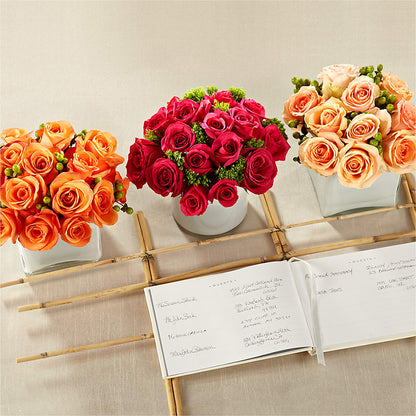 Dawn Rose Centerpiece –  Flowerama #186, Oklahoma City OK